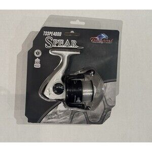 Tsunami Spear TSSPE4000 Lightweight Fishing Reel Prespooled 12Lb. Mono NEW